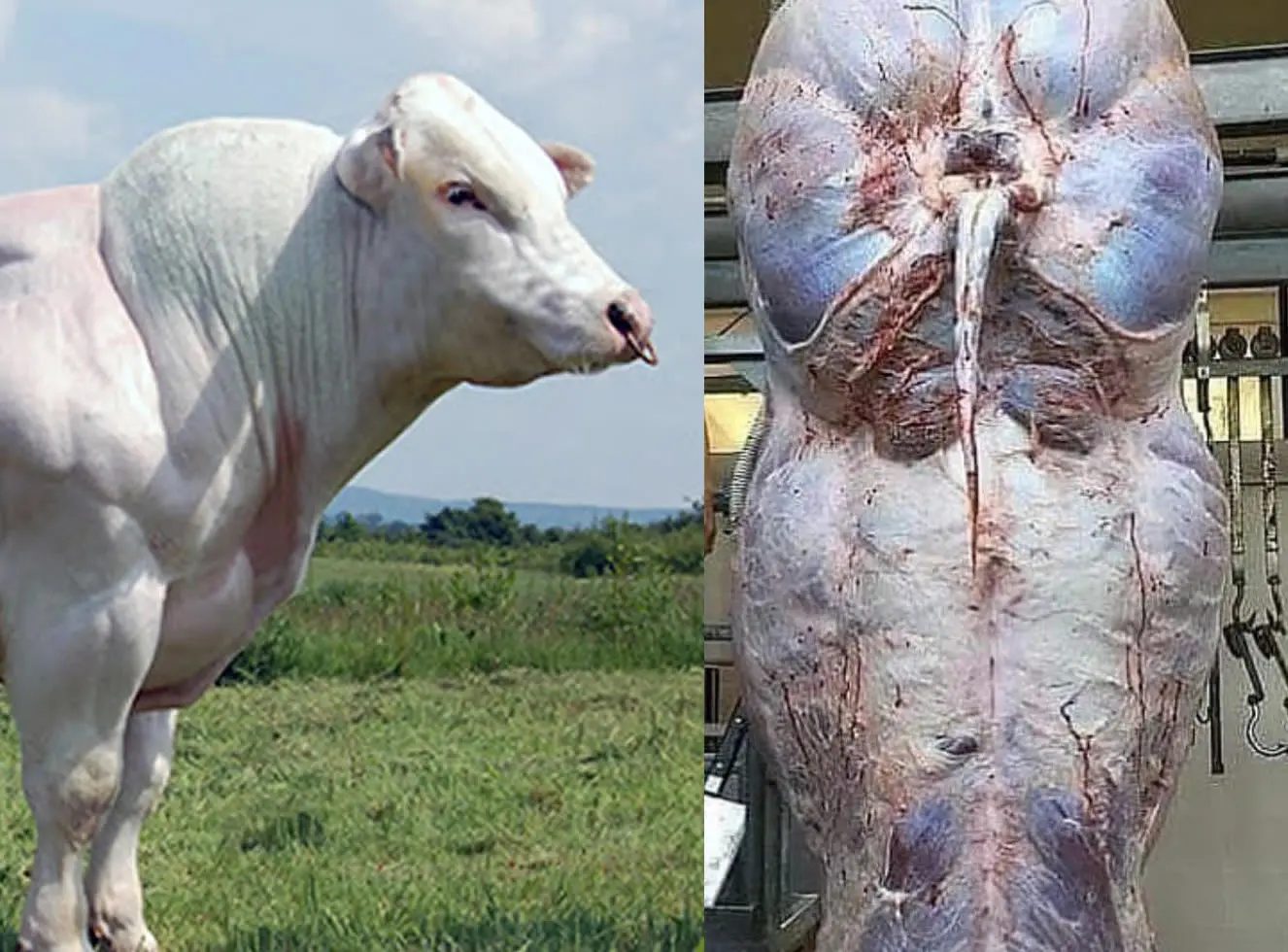 Boi da raça Belgian Blue é abatido com mais de 1.400 kg e chama atenção; Vídeo
