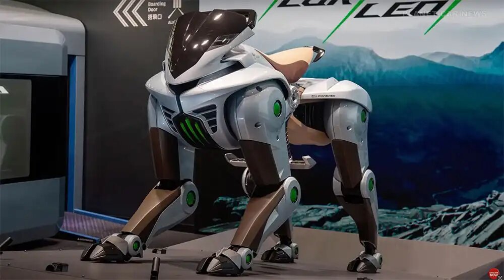 Corleo o "robô-cavalo" é um conceito futurista de mobilidade off-road, apresentado pela Kawasaki na Expo Osaka-Kansai 2025, com motor de 150 cc adaptado para hidrogênio e visual metálico.