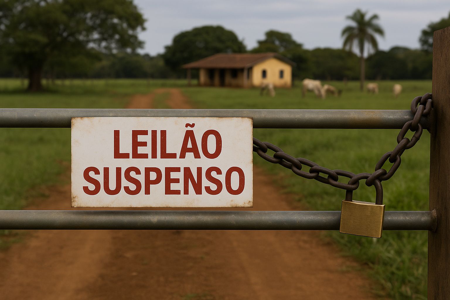 Juiz concede liminar para suspender leilão de imóvel rural