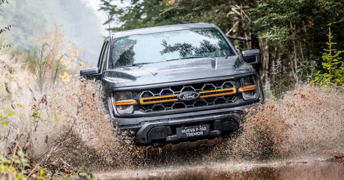 Ford F-150 Tremor - visao da frente - estrda rural