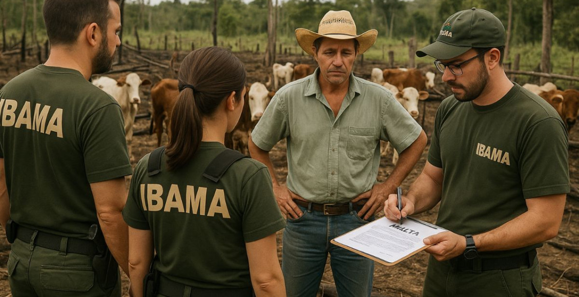fazendeiro multa grave do ibama - desmatamento