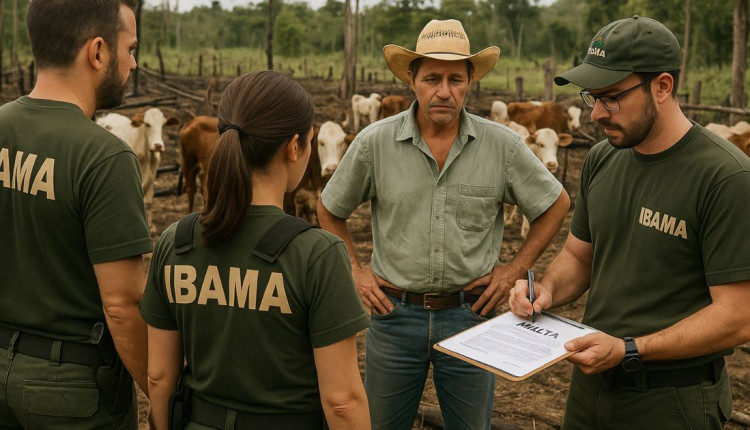 fazendeiro multa grave do ibama - desmatamento