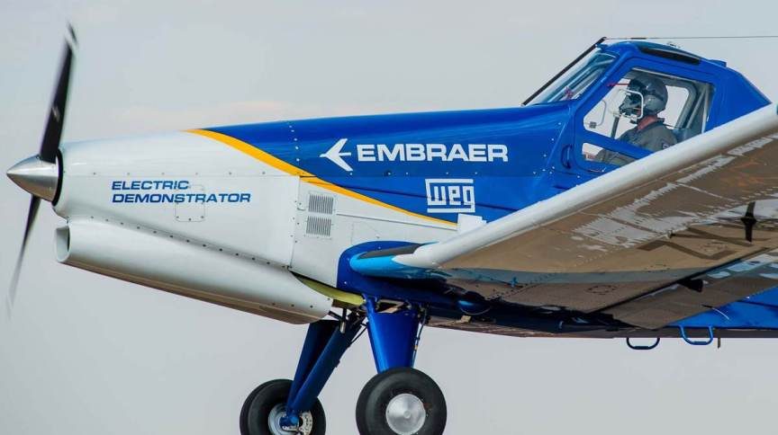Avião agrícola Ipanema EMB-203. Foto: Divulgação/Embraer