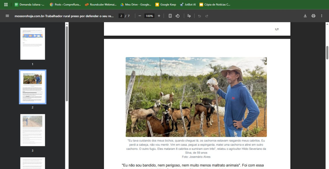 Produtor de Apodi (RN) é preso por atirar em cães e afirma ter perdido mais de 100 animais em ataques
