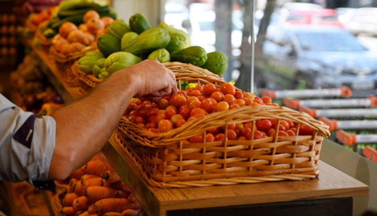 Produtos organicos em mercado - supermercado