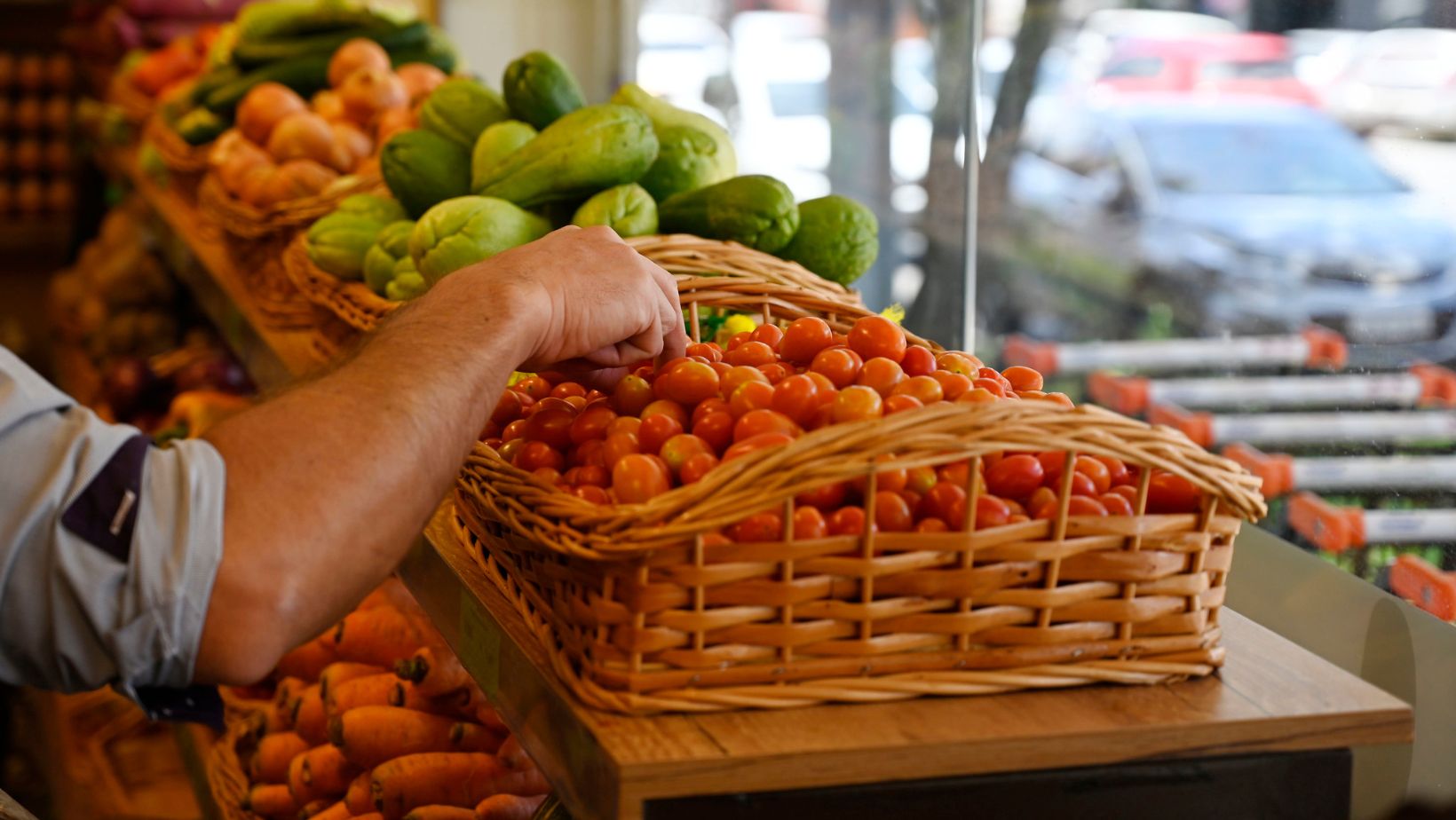 Produtos organicos em mercado - supermercado