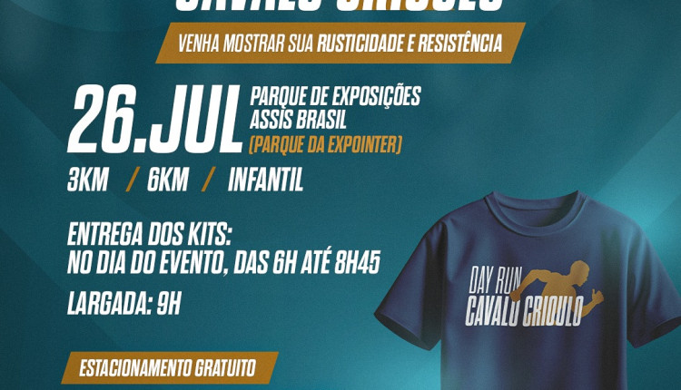 ABCCC realiza Day Run do Cavalo Crioulo, no parque Assis Brasil em Esteio
