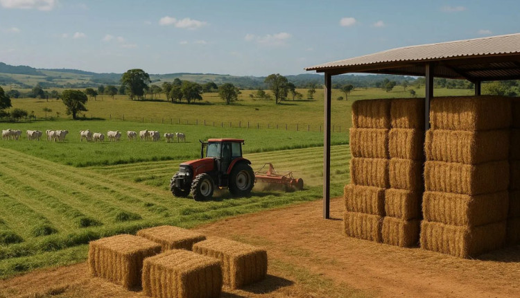 Produção de feno ganha força no campo e se torna aliada estratégica da pecuária