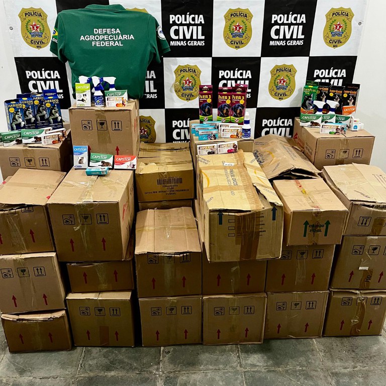 Mapa realiza Operação Ronda Pet III para combater comércio clandestino de produtos veterinários em Minas Gerais