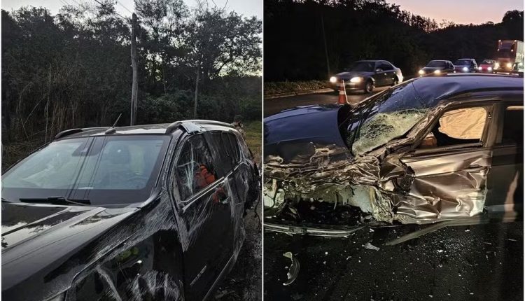 Fabiano, da dupla com César Menotti, capota carro na BR-040, em Juiz de Fora