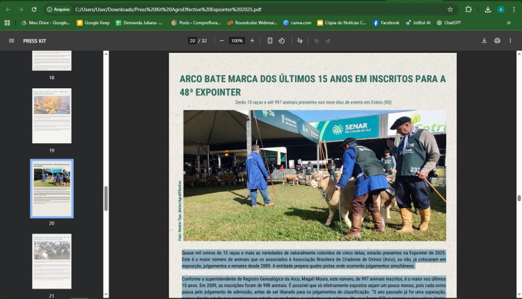 Arco bate marca dos últimos 15 anos em inscritos para a 48ª Expointer