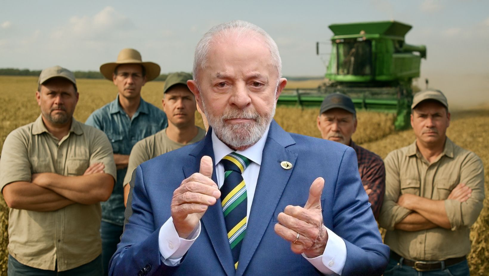 lula a frente de varios produtores rurais - agronegocio fotao