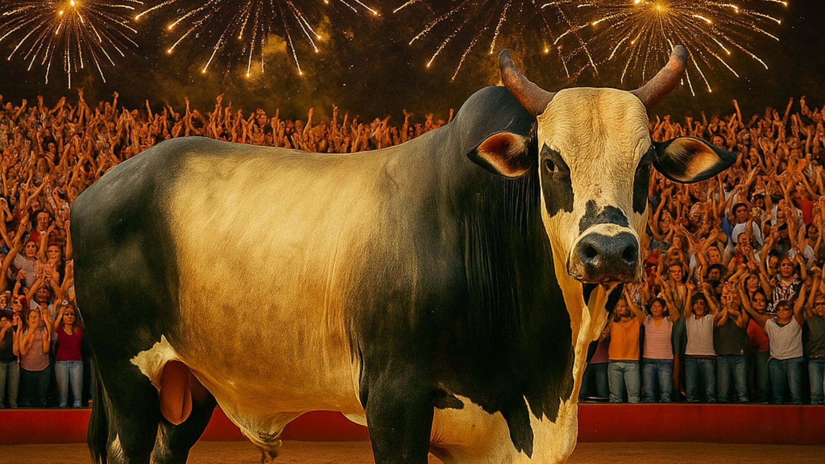 touro de rodeio nortao da cia de rodeio tercio miranda - gerado por ia