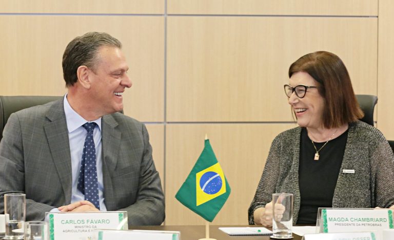 Fávaro e presidente da Petrobras debatem integração entre agro e energia para impulsionar o desenvolvimento do Brasil