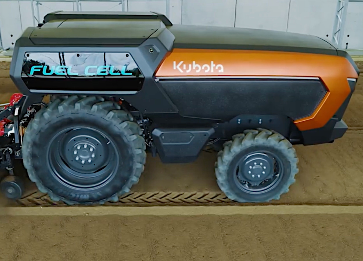 Trator japonês usa hidrogênio feito de esterco