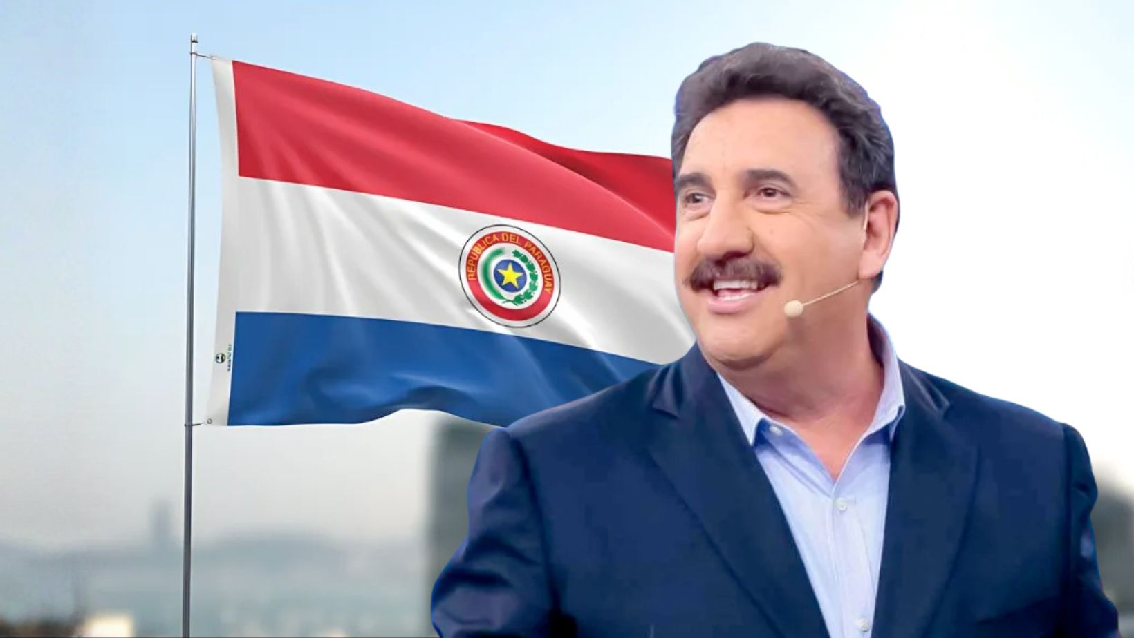 Carlos Massa Ratinho no Paraguay - bandeira