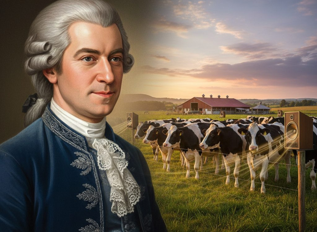 Quer aumentar a produção de leite? Descubra como a música clássica pode ajudar