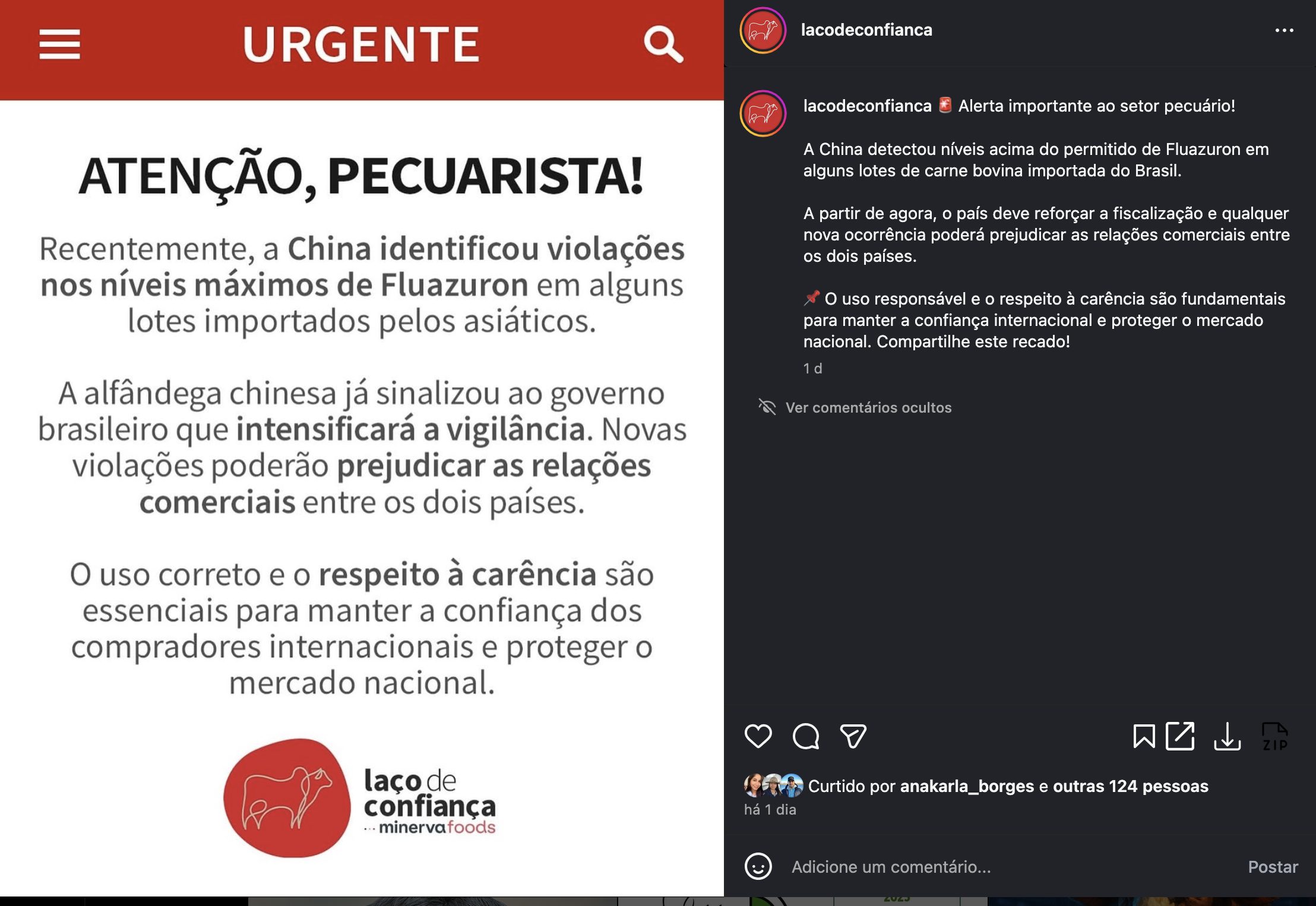 alerta do laco de confianca - fluazuron