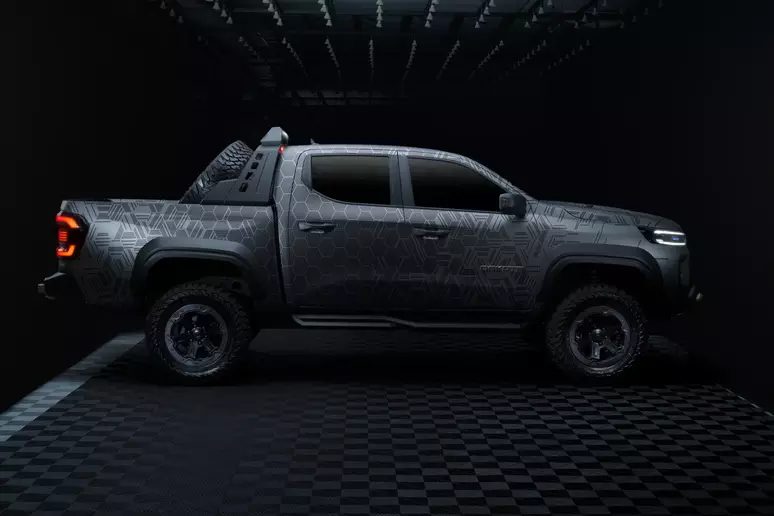 Novo Ram Dakota Nightfall Concept. Foto: Stellantis/Divulgação