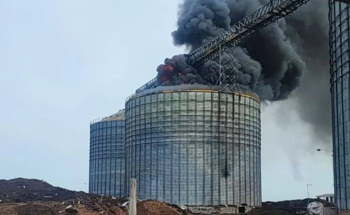 incendio atinge silo