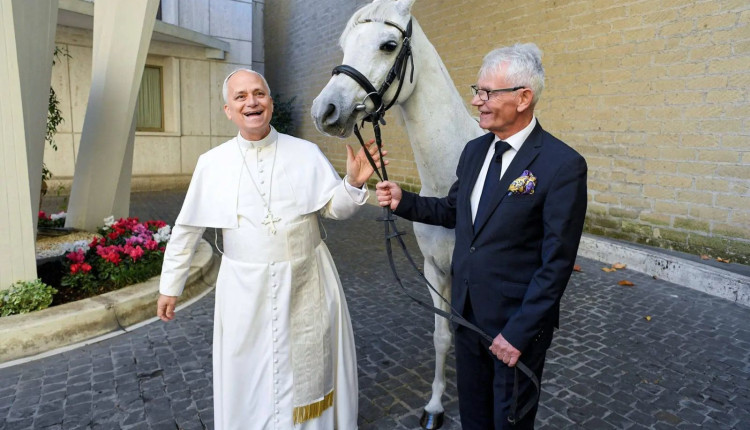 papa ganha cavalo