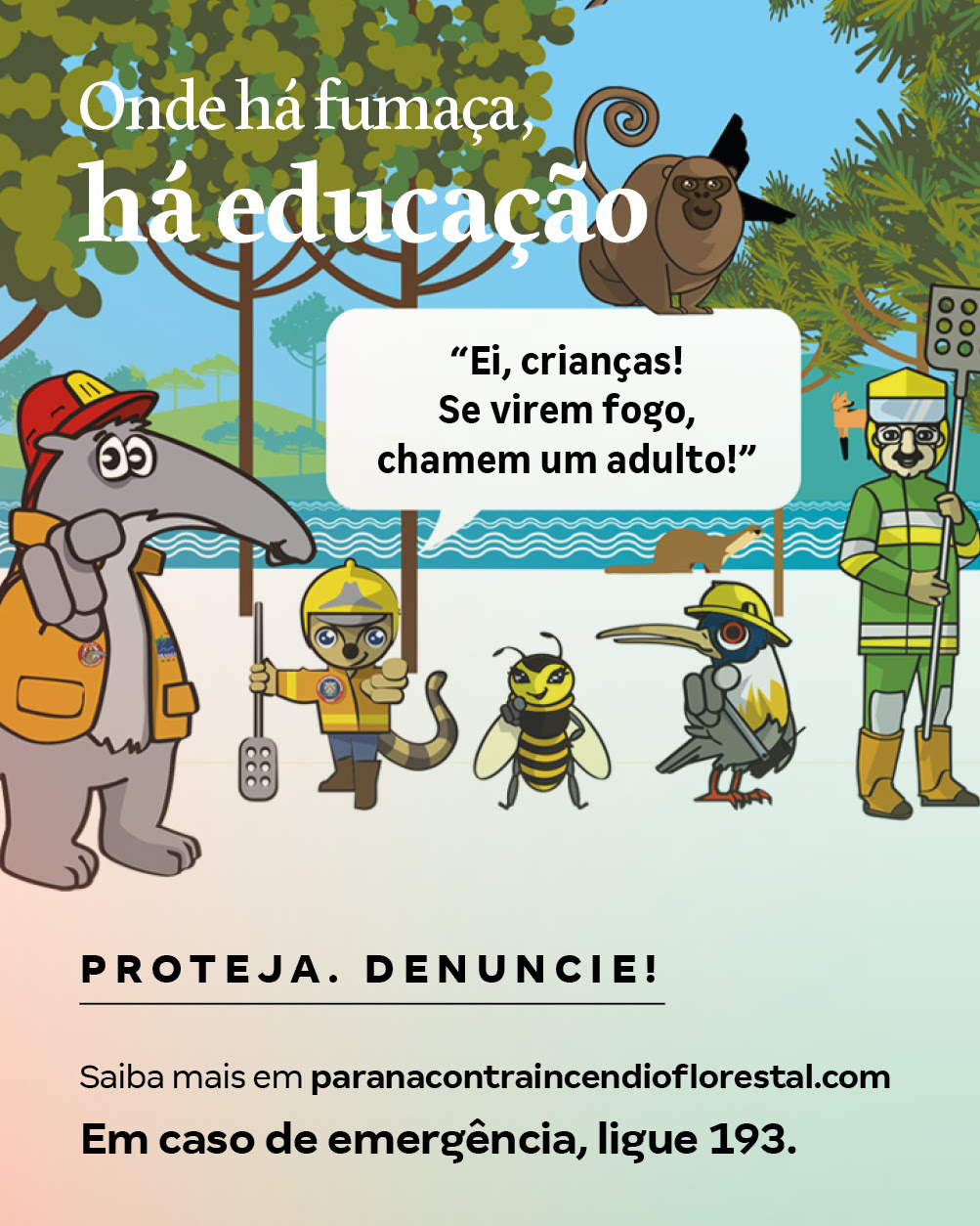 Cartilha infantil convida as crianças a se transformarem em Guardiões da Floresta na prevenção de incêndios