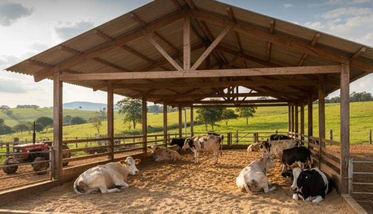 Como montar um Free Stall Caipira simples e econômico para vacas leiteiras