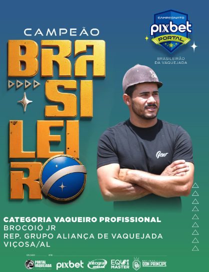 Brocoió Jr. faz história e conquista o Campeonato Brasileiro de Vaquejada 2025; vídeo