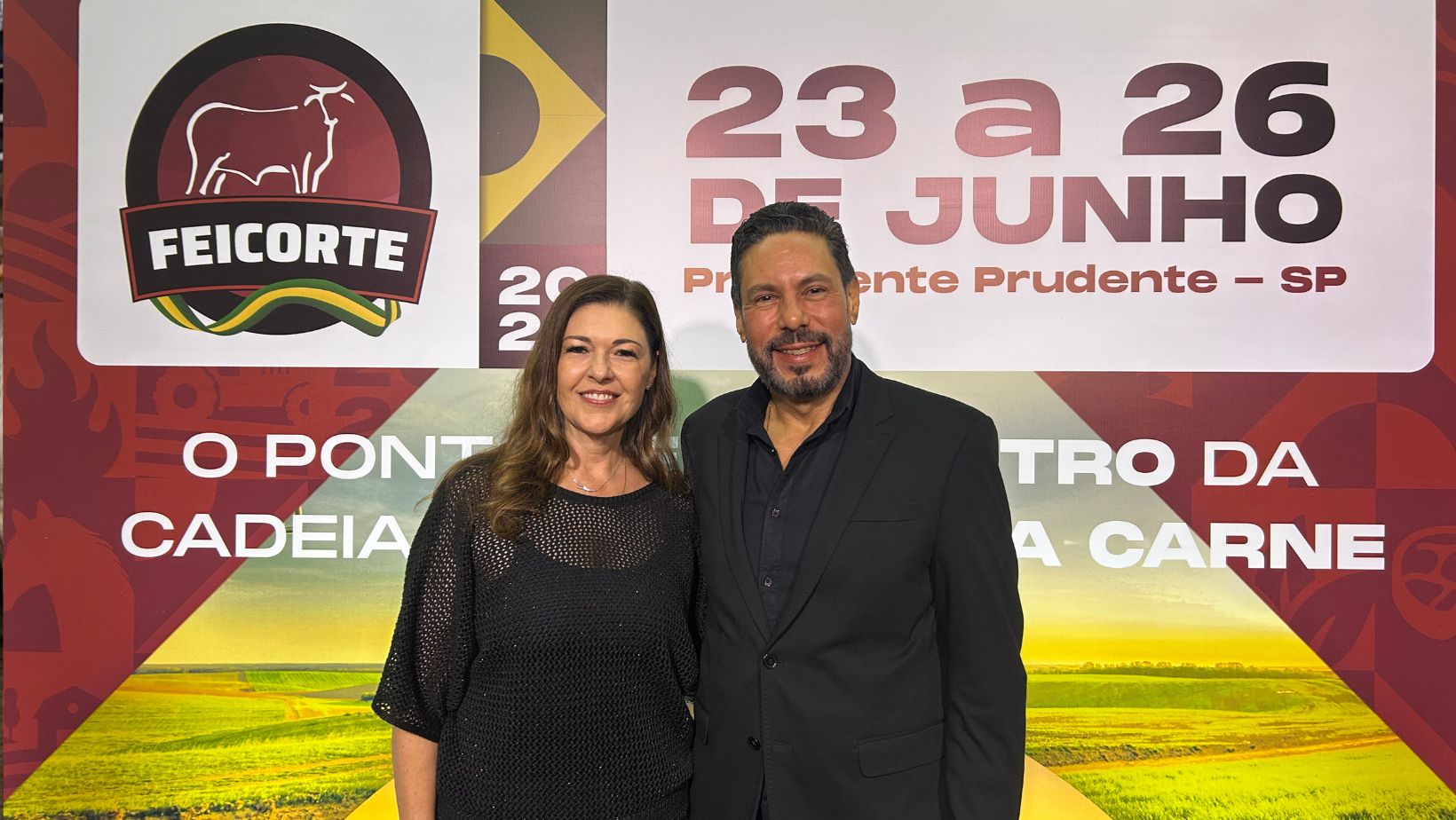 A presidente da Feicorte, Carla Tuccilio; e o diretor executivo Aílton Barbosa