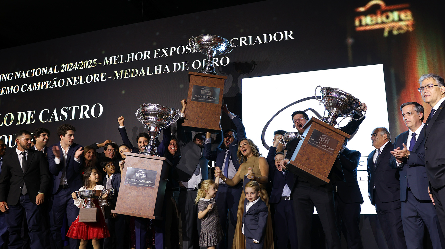 Destaques dos Rankings Nacionais da ACNB são premiados durante a Nelore Fest, em São Paulo