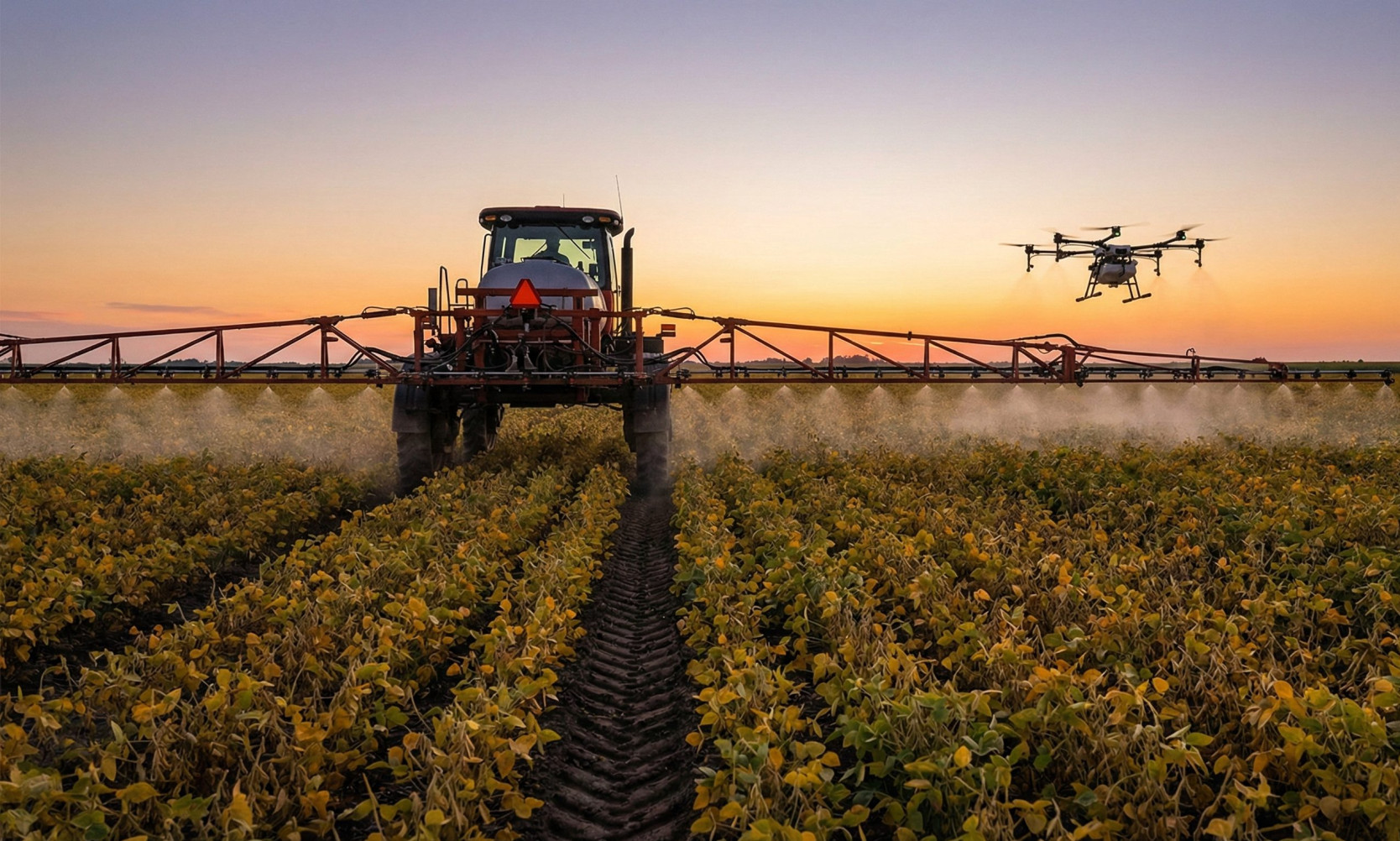 Trator vs. Drone: Quando vale a pena substituir a pulverização terrestre pela aérea?