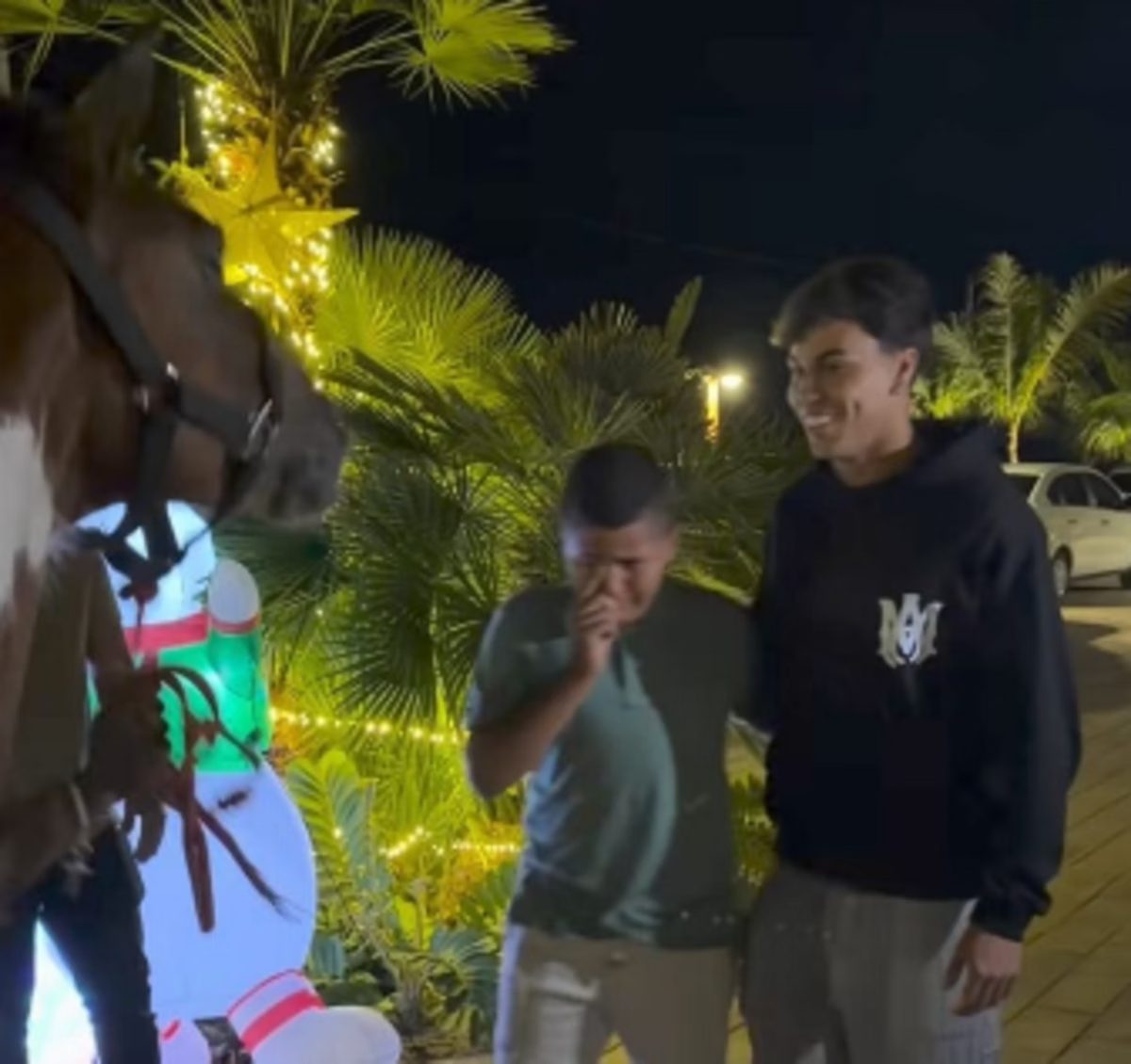 Kaio Jorge da cavalo de presente