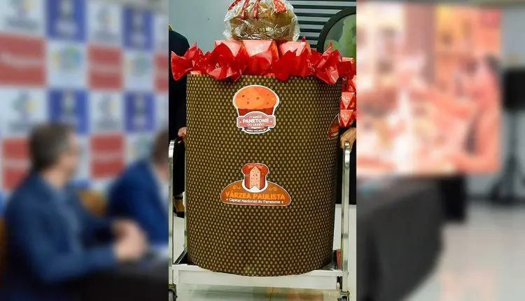 Várzea Paulista desafia recorde mundial e projeta o maior panetone do mundo com 350 kg