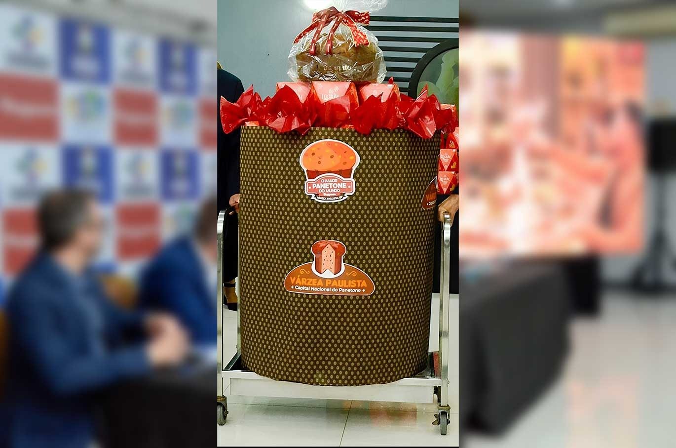 Várzea Paulista desafia recorde mundial e projeta o maior panetone do mundo com 350 kg