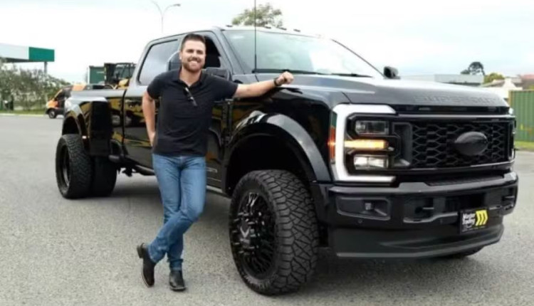 Ford F-450 comprada por Zé Neto — Foto: Reprodução
