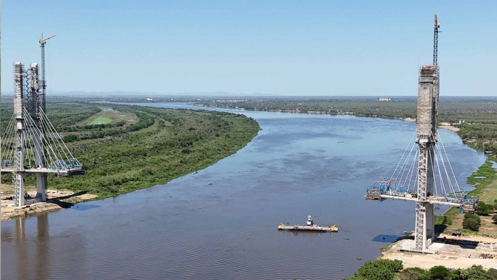 Ponte que liga Brasil e Paraguay na rota Bioceanica 2