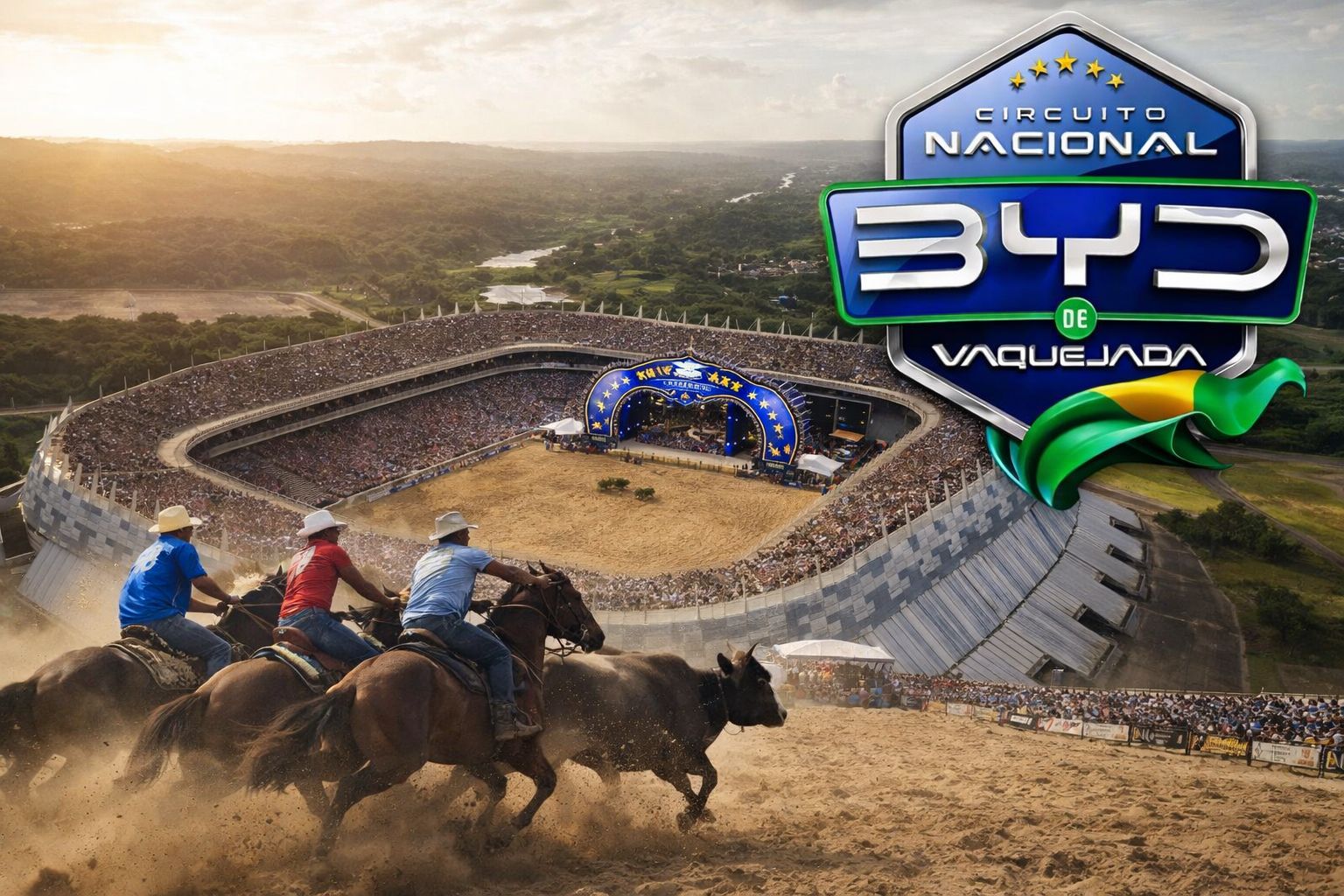 Arena Pernambuco vira palco de Vaquejada em 2026 na final histórica do Circuito Nacional BYD