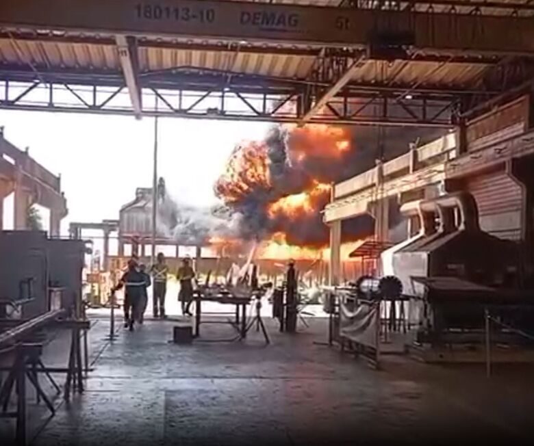 Usina da Raízen em Caarapó é atingida por grande incêndio; veja vídeo