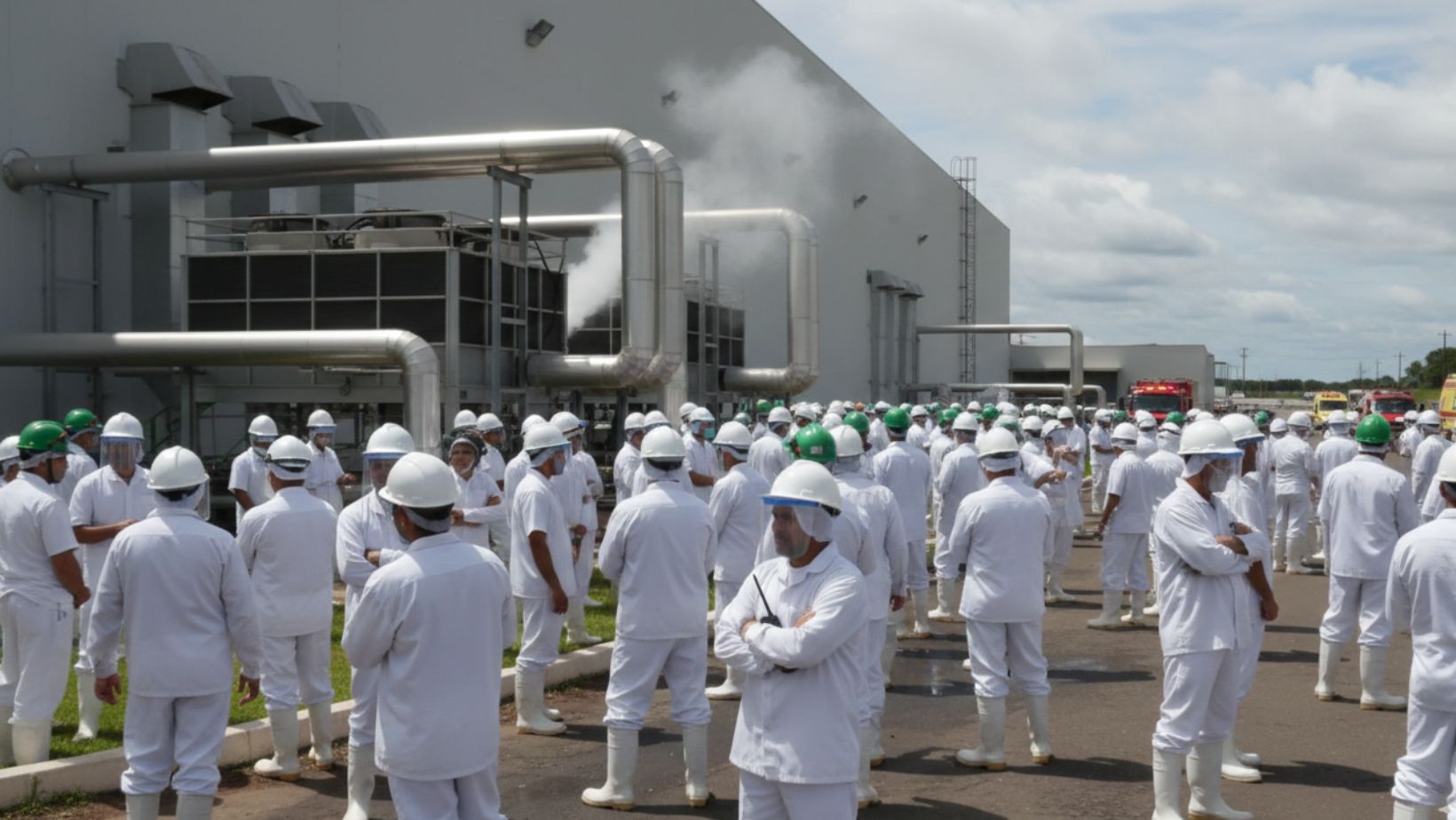 vazamento de amonia em frigorifico - imagem gerada por ia