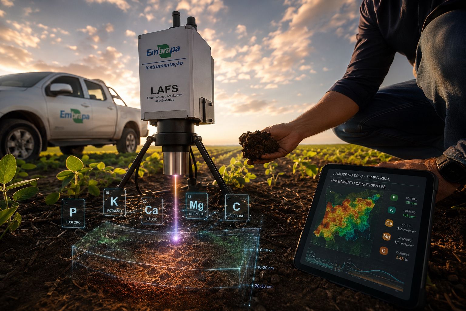 Tecnologia usada em Marte chega ao campo e promete revolucionar a análise do solo brasileiro