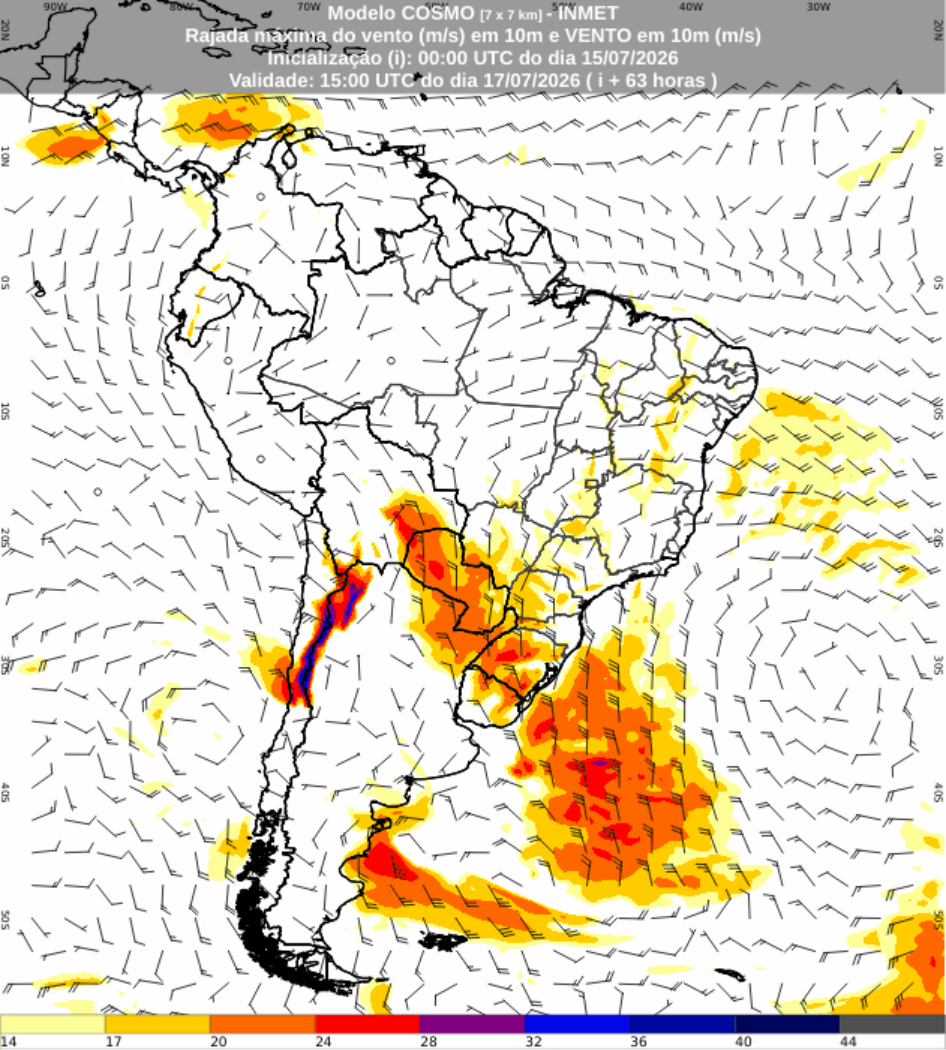 Temporais com ventos acima de 90 km/h colocam o Rio Grande do Sul em alerta; veja a previsão para o Brasil