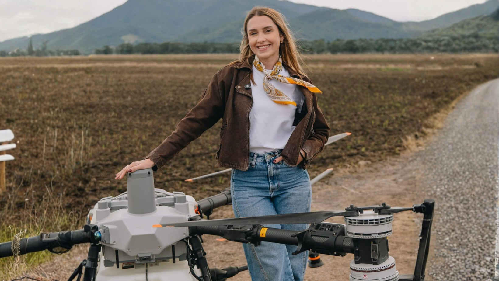 Flávia Steckert - Produtora Rural e Pilota de Drone / Foto: Reprodução Internet
