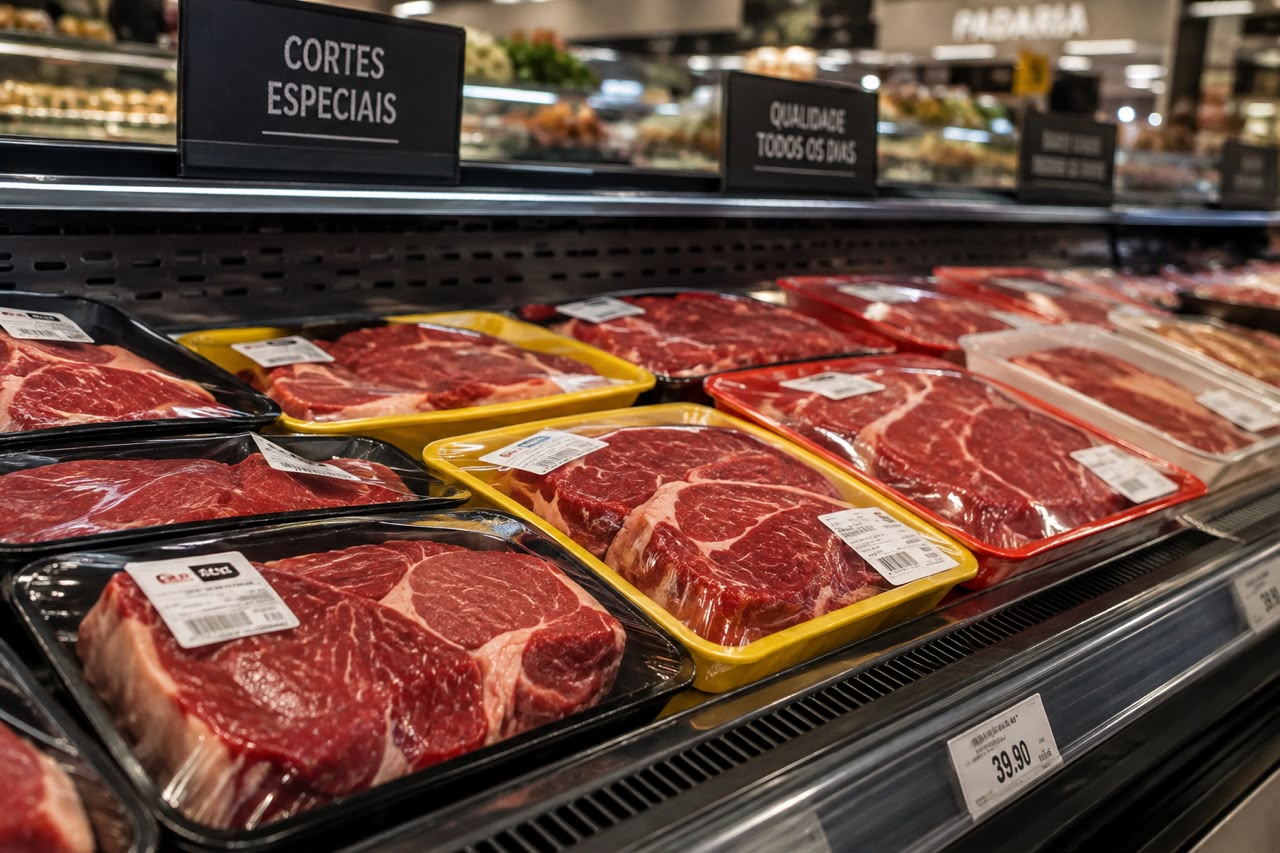 Preta, amarela ou vermelha? O “segredo” das cores das bandejas de carne que muita gente desconhece