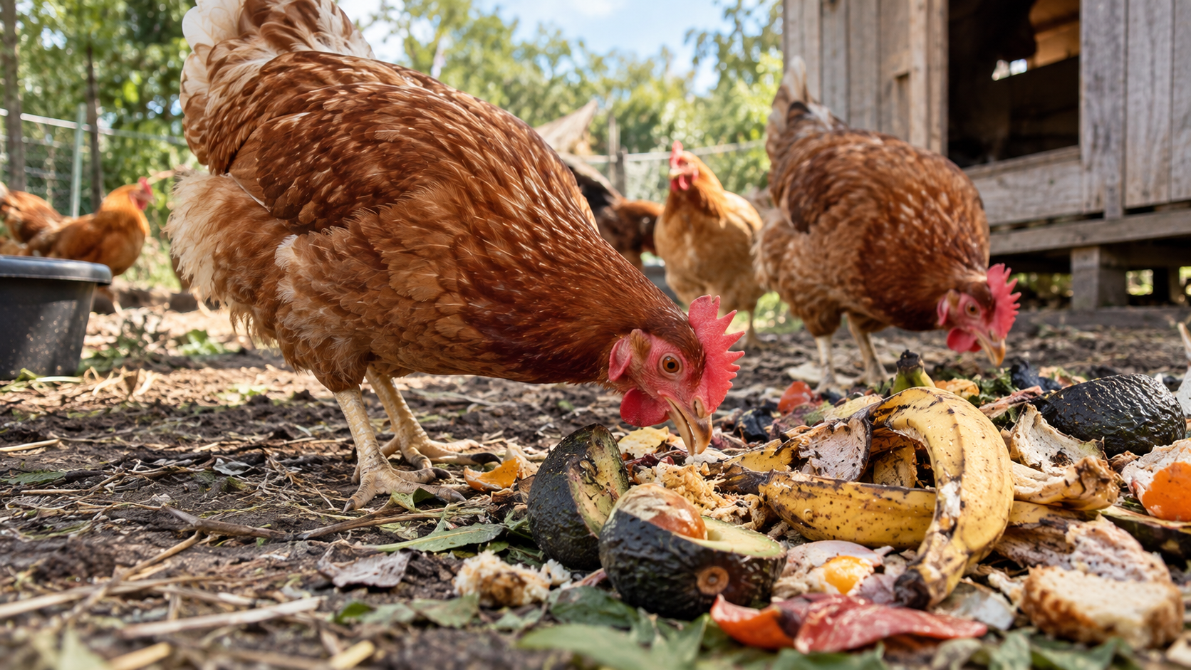 Cinco alimentos comuns que podem matar suas galinhas