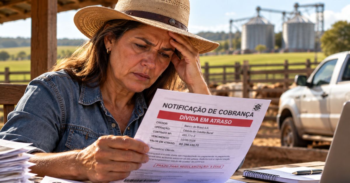 notificao de divida rural - dra vanira araujo