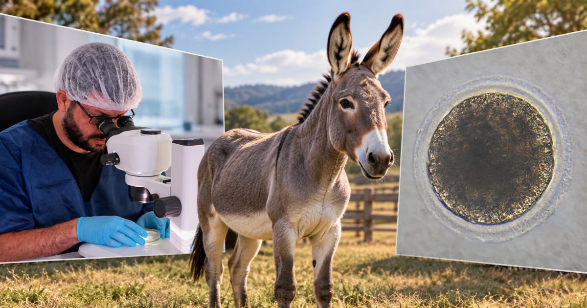 Pesquisa inédita produz primeiros embriões de jumentos in vitro do mundo