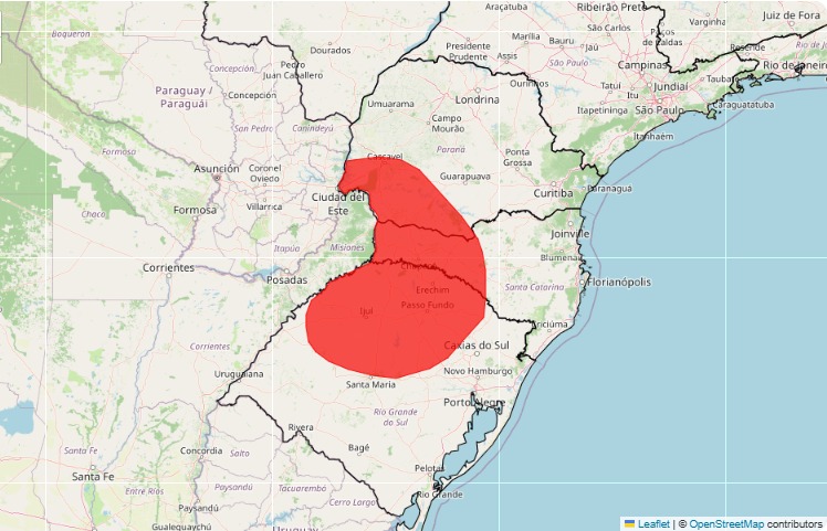 alerta vermelho chura temporal