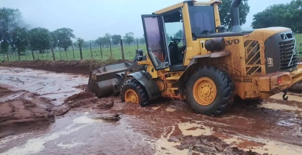 Chuva supera 379 mm e deixa estradas rurais intrafegáveis em Mato Grosso do Sul