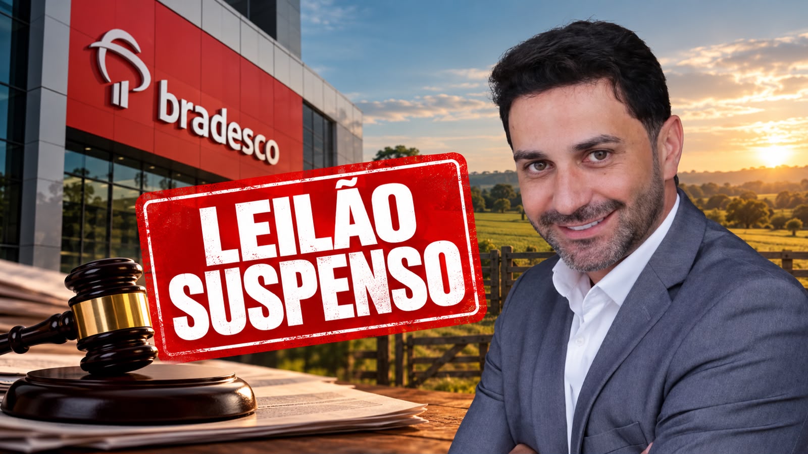 Escritório do Dr. Marco Paiva obtém na Justiça suspensão de leilão de fazenda de R$ 2,39 milhões em Goiás