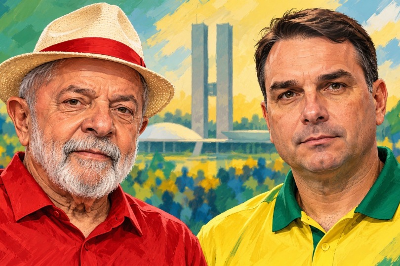 flavio bolsonaro e lula